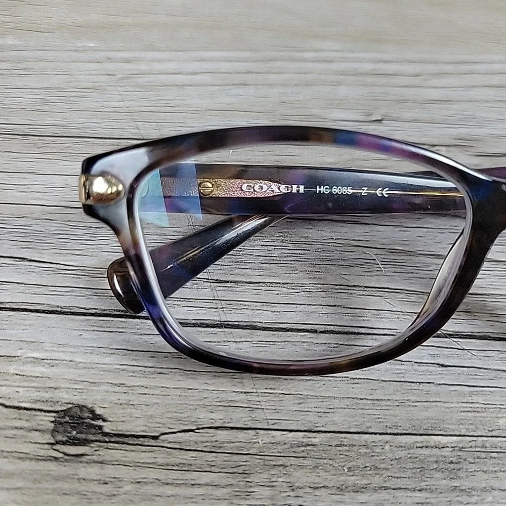 Coach Eyeglasses HC6065 5288 51-17-135 Confetti PURPLE FRAMES‎ ONLY